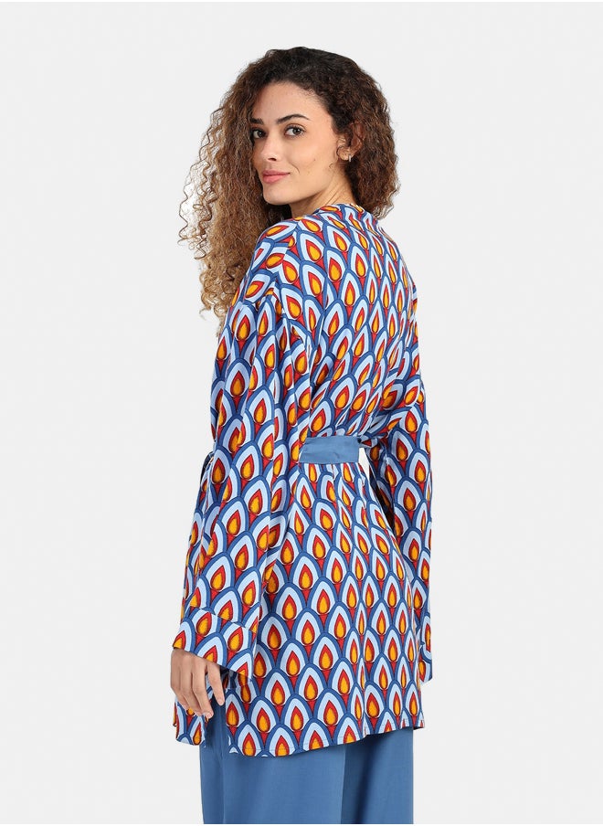 Peacock Pattern Kimono