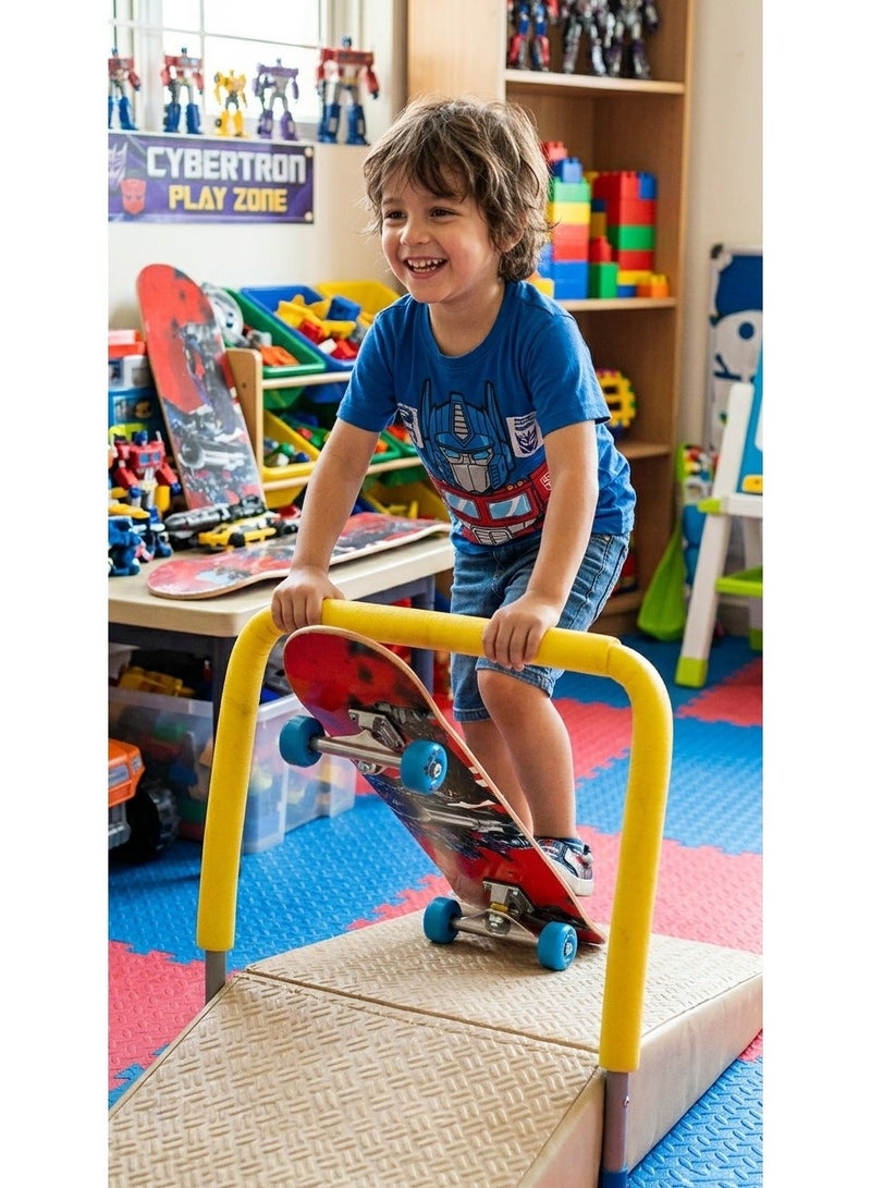 ترانسفورمرز لوح تزلج رباعي العجلات متعدد الألوان للمبتدئين من الأطفال - Image 2