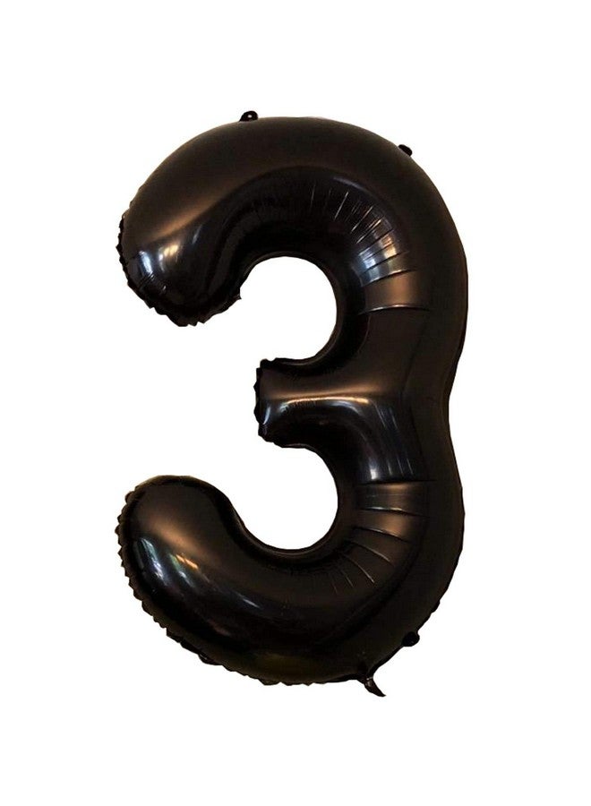 Tellpet Black Number 3 Balloon 40 Inch - Image 1