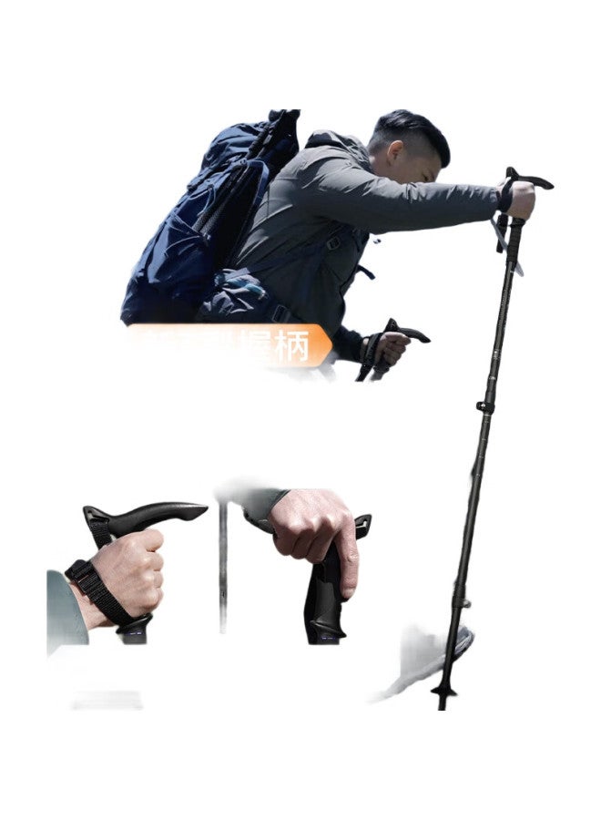 Supfire Outdoor Self-Defense Hiking Pole, Aluminum Alloy, Ultra-Lightweight, Non-Slip, For Elderly, Trekking, Walking, Mountain Climbing Equipment, Walking Stick - Image 1