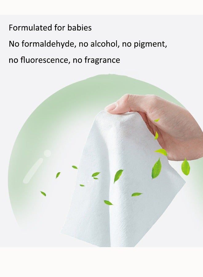 Aissiora 90 pieces/pack baby wipes Disposable cleansing wipes Makeup remover wipes Face wipes Alcohol-free and pigment-free - Image 3
