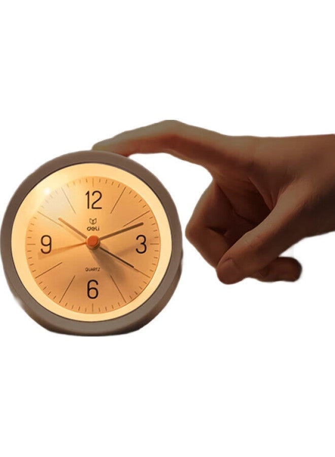 Deli Simple Buzzer Gradual Alarm Clock, Low Noise Student Alarm With Soft Lighting, Family And Office Alarm Clock, White Le300-Wh - Image 2