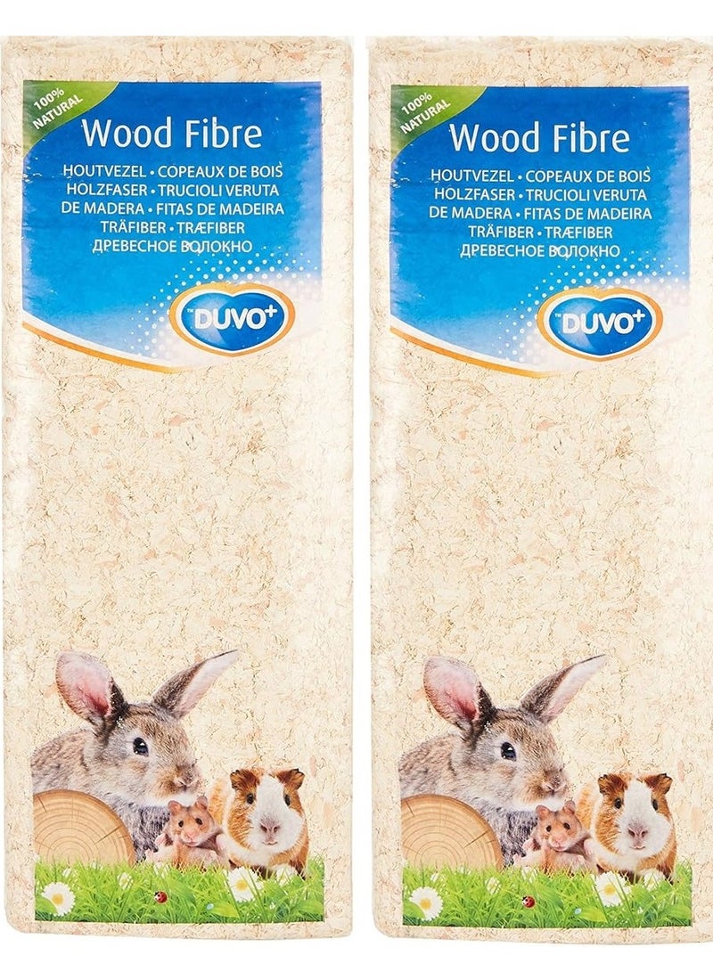 2Pc Wood Chips Natural Fiber Cage Floor Covering For Rabbits And Small Animals