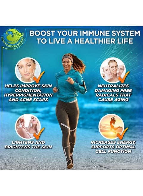 Supplements Studio Liposomal Glutathione 500mg Made with Organic Whole Foods  - Glutathione Liposomal Supplement for Maximum Absorption - Master  Antioxidant & Detoxifier - Immune & Cardiovascular Support - 120 count |  Best Price KSA