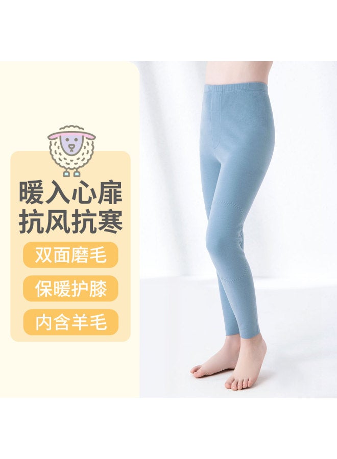 Long time companion double-sided Brushed Knee-padded Cold-proof Warmth Boys' Thermal Pants - Image 2