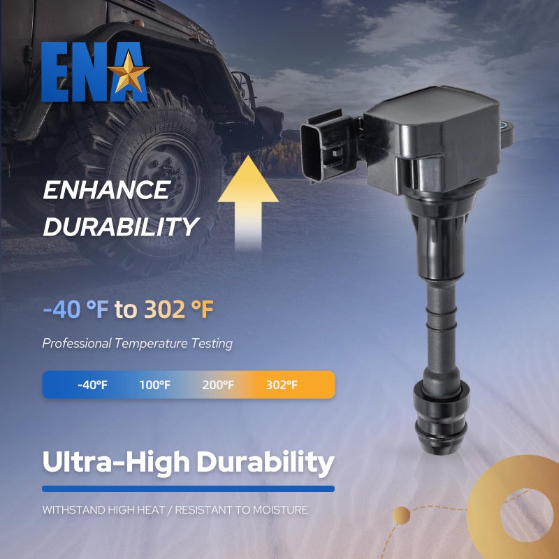 ENA Set of 6 Ignition Coil Pack Compatible with Nissan Altima Maxima Murano Pathfinder Quest I35 QX4 3.5L V6 Replacement for UF349 C1406 - Image 4