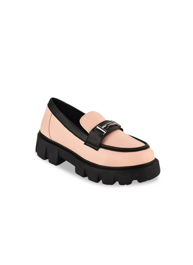 شوتوبيا Shoetopia Girls Colourblocked Heeled Lightweight Loafers