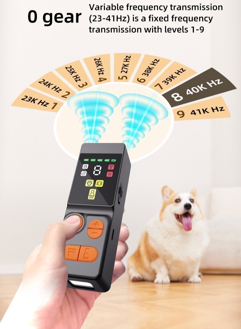 Dagiik 4X Powerful Dog Bark Deterrent, 9 Modes Ultrasonic Anti Barking Device, 65FT Range, Safe For All Breeds, Indoor Outdoor With Flashlight, Dog Training Tool - Image 2