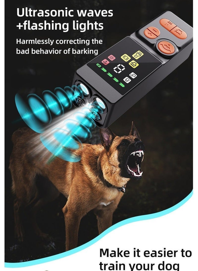 Dagiik 4X Powerful Dog Bark Deterrent, 9 Modes Ultrasonic Anti Barking Device, 65FT Range, Safe For All Breeds, Indoor Outdoor With Flashlight, Dog Training Tool - Image 4