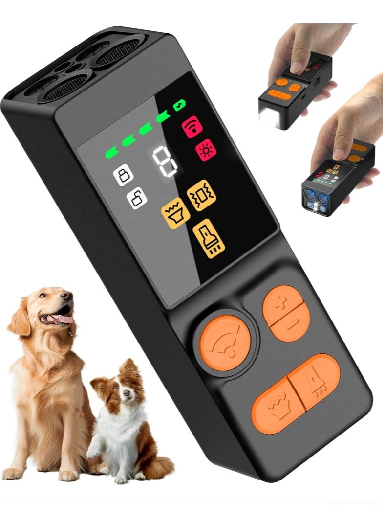 Dagiik 4X Powerful Dog Bark Deterrent, 9 Modes Ultrasonic Anti Barking Device, 65FT Range, Safe For All Breeds, Indoor Outdoor With Flashlight, Dog Training Tool - Image 1