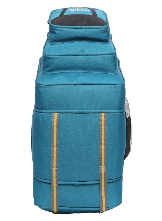 حقيبة ظهر كبيرة متعددة الجيوب سعة 40 لتر من سبيند | حقيبة سفر ومدرسة شديدة التحمل | حقيبة ظهر مقاومة للماء للكمبيوتر المحمول مع جيوب متعددة (أزرق فاتح) - Image 3