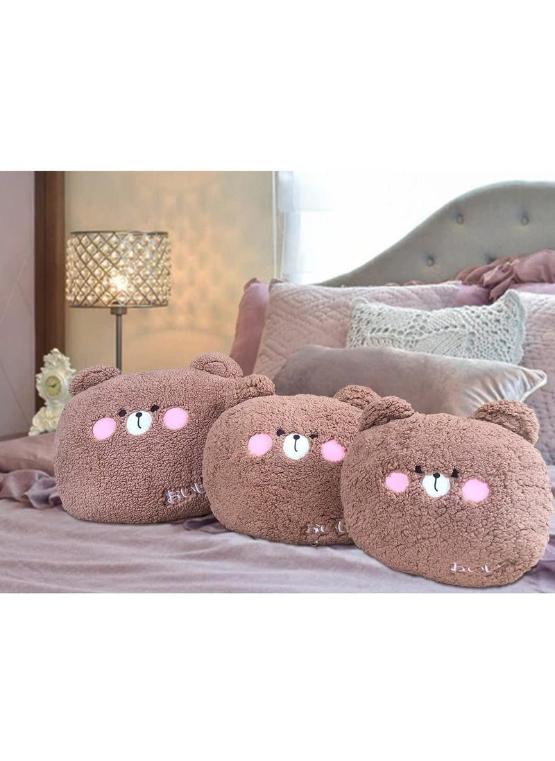 Bear Plush Pillow, Big Toy (14 * 11 inches), Cute Hug Pillow  - Image 3