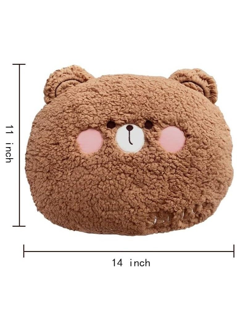 Bear Plush Pillow, Big Toy (14 * 11 inches), Cute Hug Pillow  - Image 4