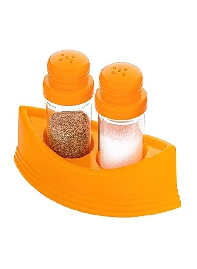 VIPREKHO Salt and Pepper Shaker Set Transparent Salt & Pepper Shaker Spice Holder Condiment Set Holder Dispenser for Kitchen Dining Table (Pack of 2) - Image 3
