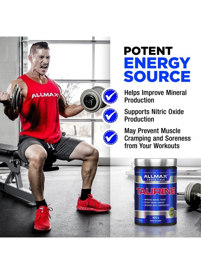 AllMax Nutrition تغذية ALLMAX تورين - 400 جرام - 14 أونصة - Image 3