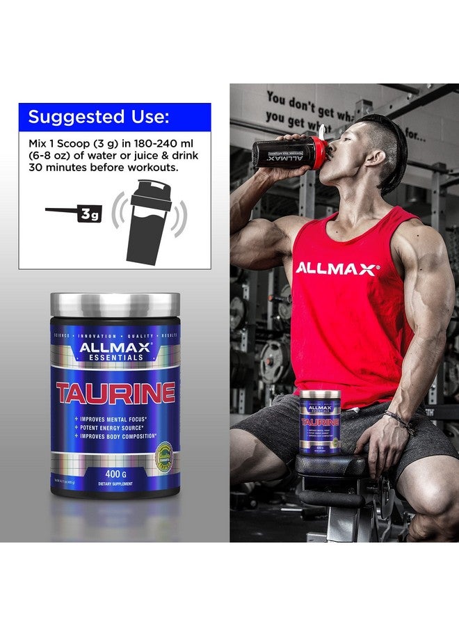 AllMax Nutrition تغذية ALLMAX تورين - 400 جرام - 14 أونصة - Image 4