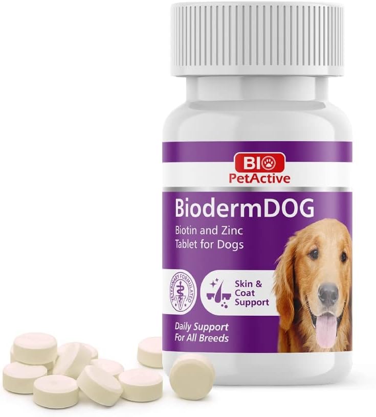Bio PetActive Dog Tablets Skin & Coat Support - 75 Tablets - Image 1