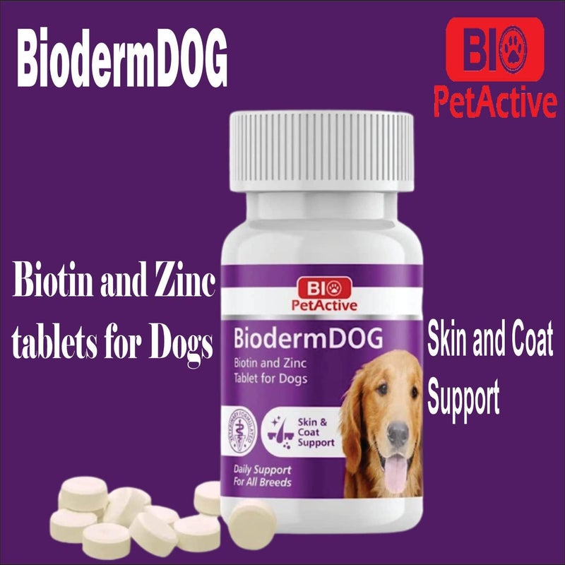 Bio PetActive Dog Tablets Skin & Coat Support - 75 Tablets - Image 4