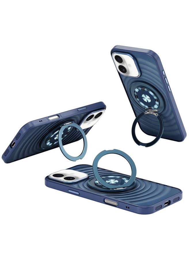 S-TOP Case For iPhone 16 Skin Ripples MagSafe Holder Phone Case - Image 1