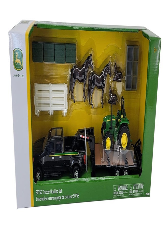 John Deere 1/32 5075E Tractor Hauling Set Toy - LP82785 - Image 2