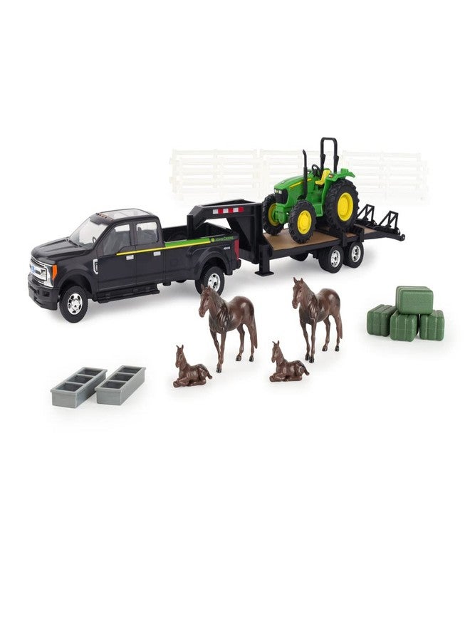 John Deere 1/32 5075E Tractor Hauling Set Toy - LP82785 - Image 1