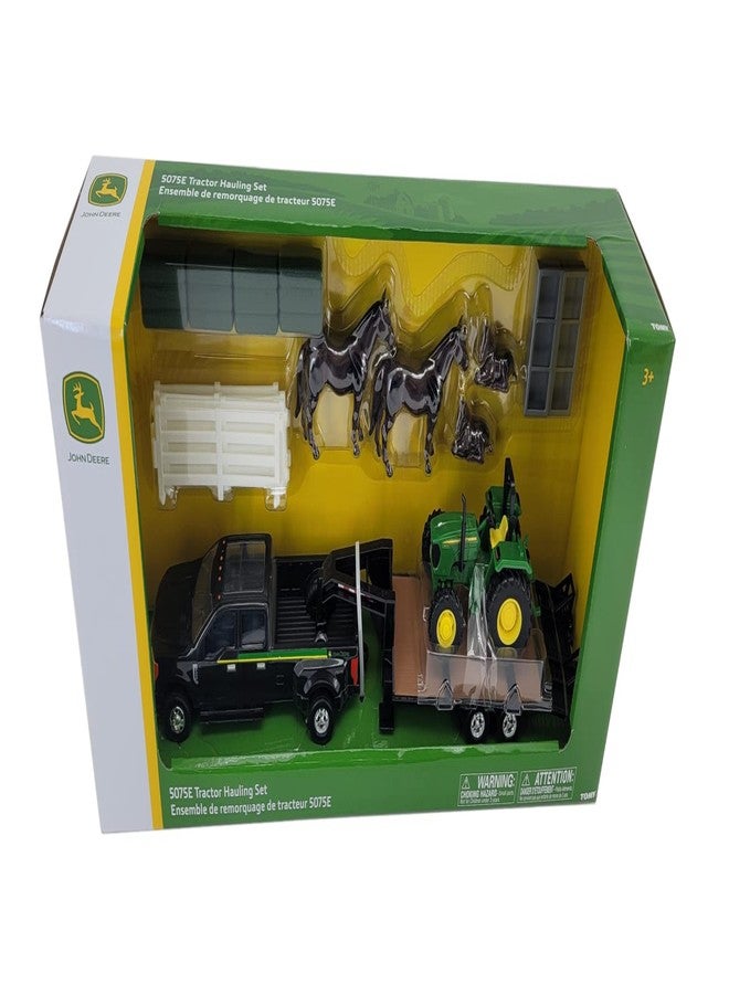 John Deere 1/32 5075E Tractor Hauling Set Toy - LP82785 - Image 3