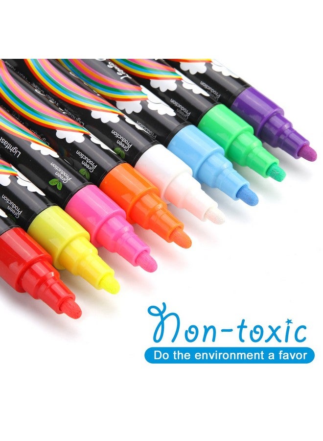 إيه جي بي تك قلم تحديد فلورسنت 8 ألوان/مجموعة للوحة قائمة الكتابة LED - Image 3