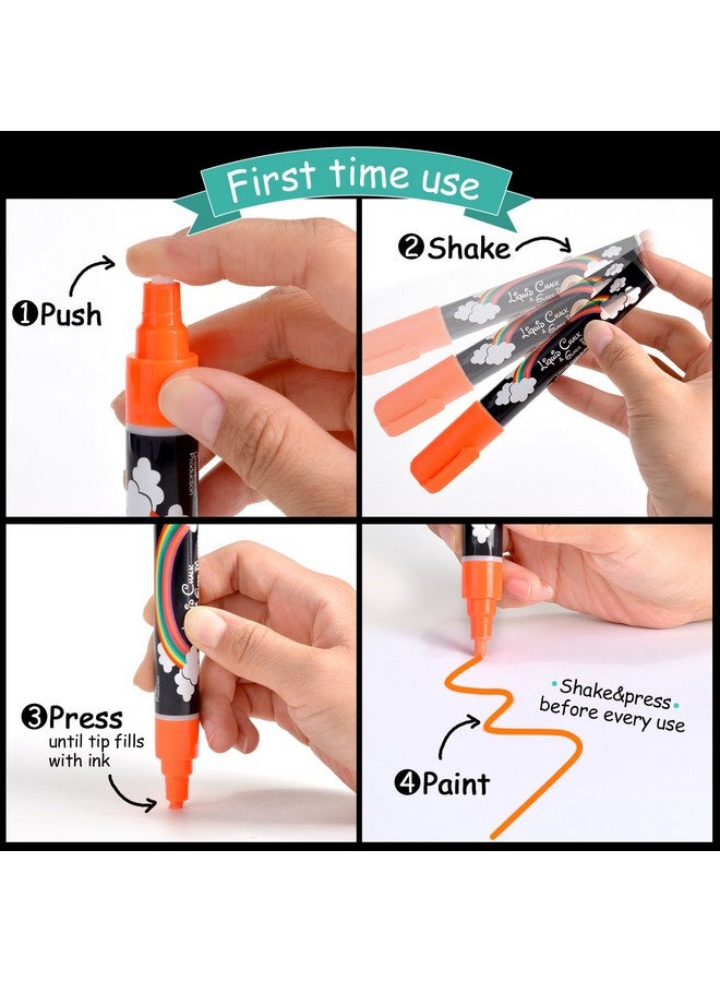 إيه جي بي تك قلم تحديد فلورسنت 8 ألوان/مجموعة للوحة قائمة الكتابة LED - Image 5