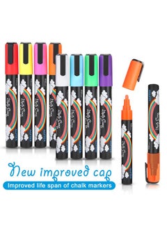 AGPtek Fluorescent Marker Pen 8 Colors/Set For Led Writing Menu Board  - Image 2