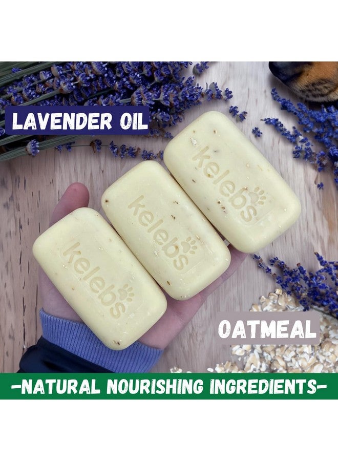 KELEBS Dog Shampoo | Allergies And Itching | Dog Shampoo For Sensitive Skin | All Natural Dog Soap Bar With Lavender Oil & Oatmeal | No Plastic Vegan | 3Pcs - Image 4
