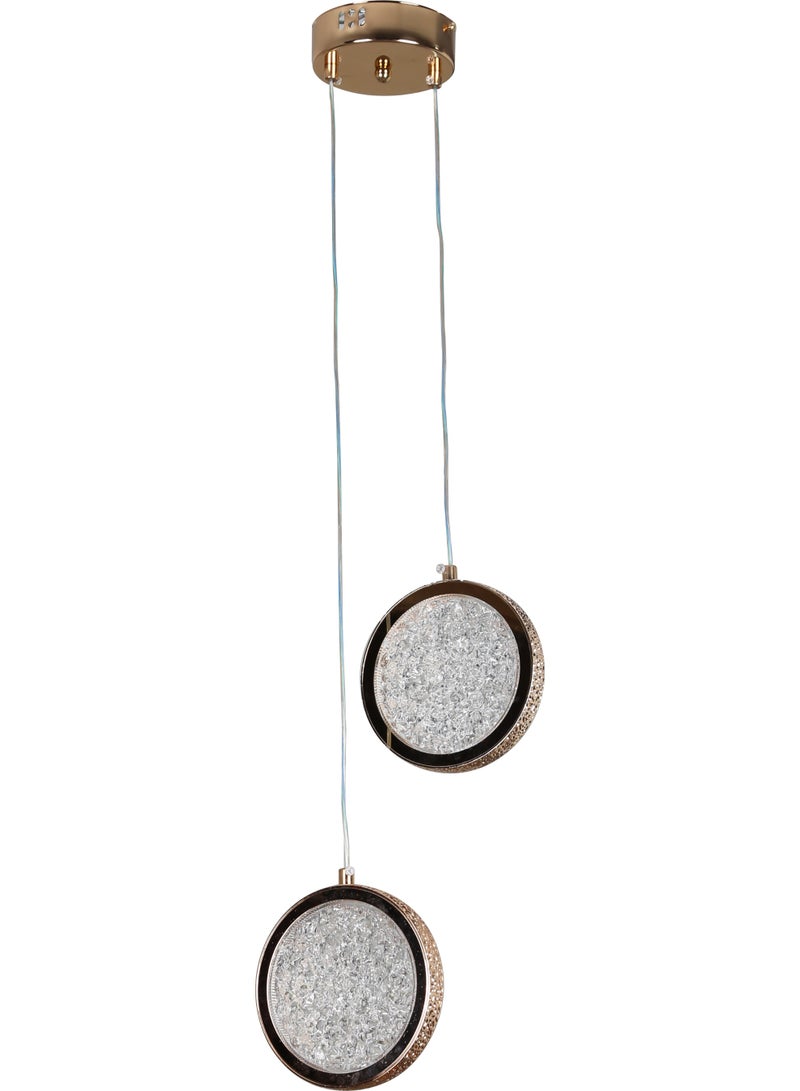 Hummer Modern Golden Chandelier – 3 Light Modes – 20 Watts - Image 4