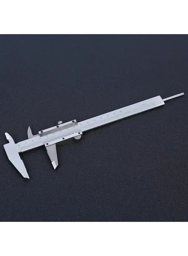 150mm Vernier Caliper Silvery Mechanical Ruler Depth Gauge Student Teaching Tool - Image 3