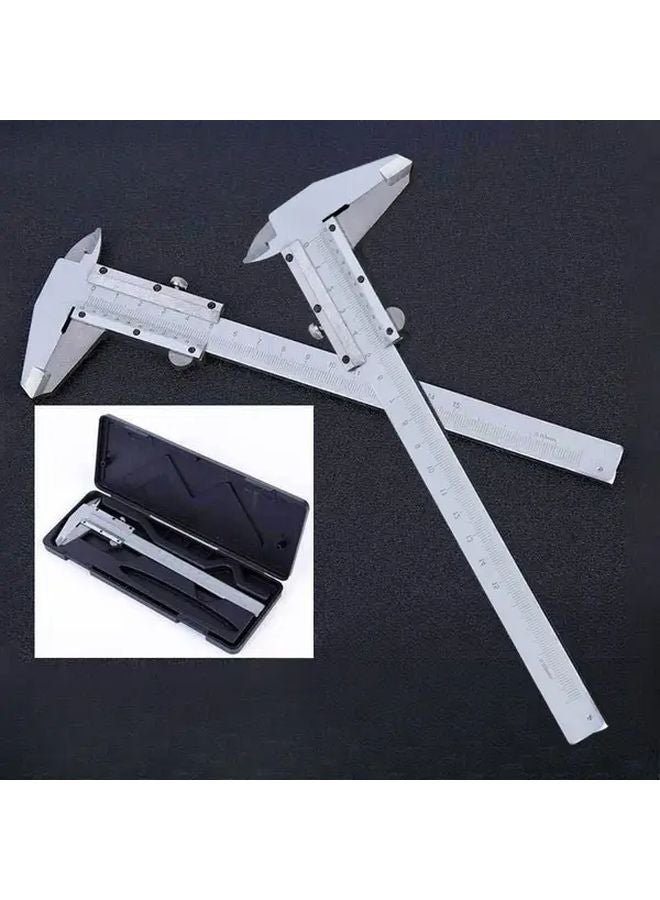 150mm Vernier Caliper Silvery Mechanical Ruler Depth Gauge Student Teaching Tool - Image 2