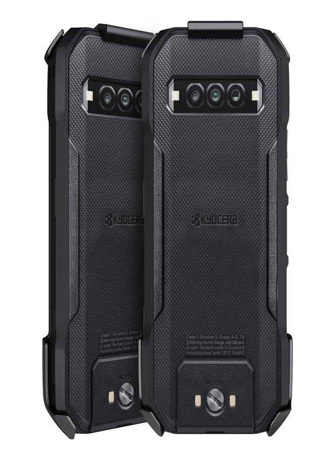 جراب لحمل مسدس DuraForce Pro 3، حامل مشبك حزام دوار شديد التحمل من BELTRON متوافق مع مسدس Kyocera DuraForce Pro 3 E7200 (Verizon) الميزات: تثبيت آمن، مزلاج سريع الفتح (قوة صناعية) - Image 2