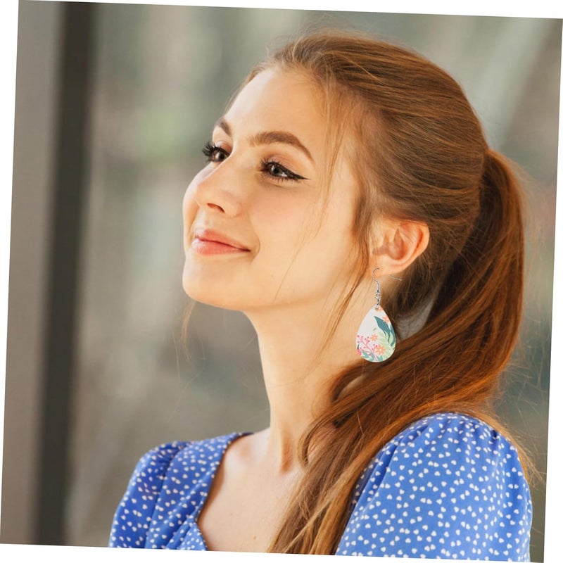 30 قطعة من قوالب أذنيات بتقنية الصبغ بالتبخر (Sublimation Earring Blanks)، لصنع خطافات أذنيات يدويًا (DIY Earring Hooks)، مناسبة للأولاد. - Image 4