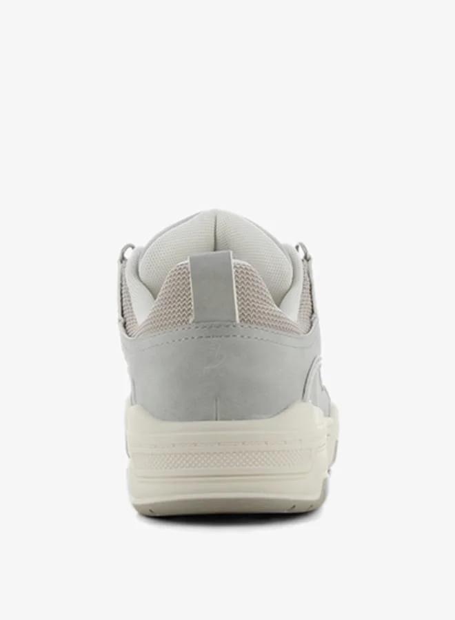 SJ Women's Logo Detail Sneakers with Elastic Lace-Up Closure