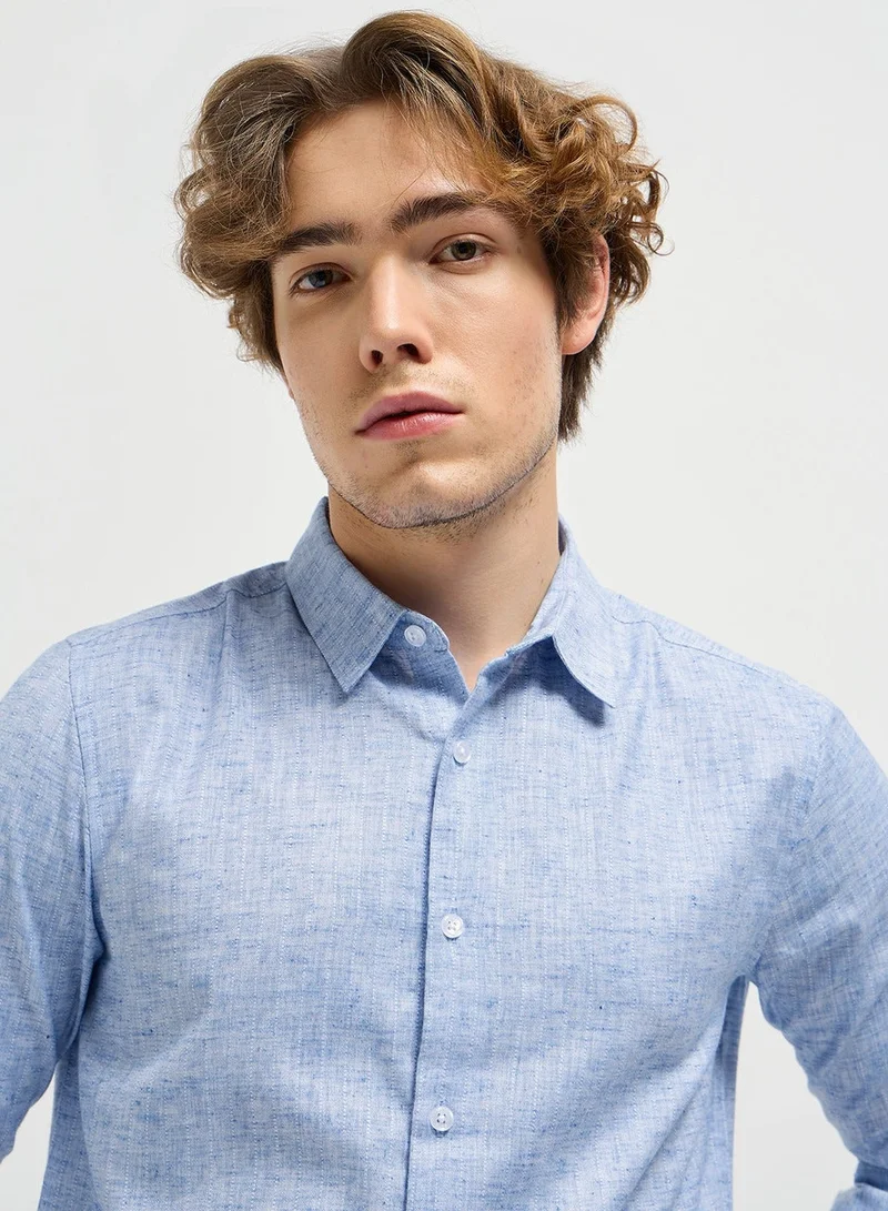 THE BEAR HOUSE  Cotton Shirt for Men | Long Sleeve, Casual & Formal Wear | Soft, Breathable Fabric for Office, Everyday, & All-Season Use in Classic & Trendy for Men | Best Price UAE