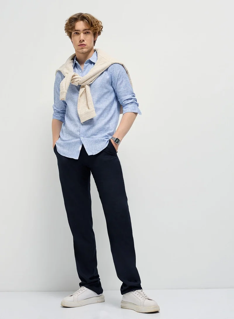 THE BEAR HOUSE  Cotton Shirt for Men | Long Sleeve, Casual & Formal Wear | Soft, Breathable Fabric for Office, Everyday, & All-Season Use in Classic & Trendy for Men | Best Price UAE