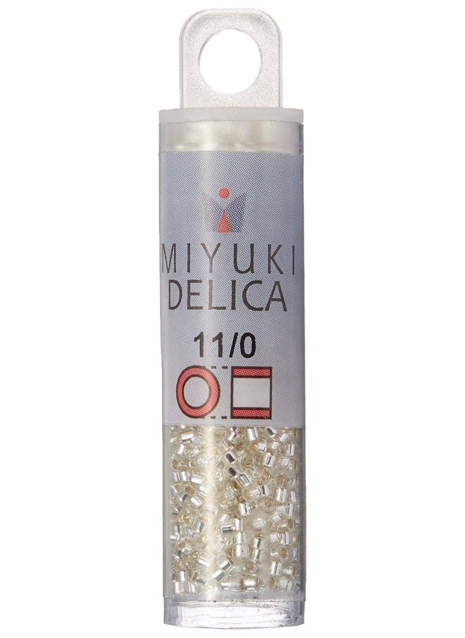 Miyuki - Db041 7.2Gm Delica Seed Beads Size 11/0 Silver Lined Crystal - Image 1