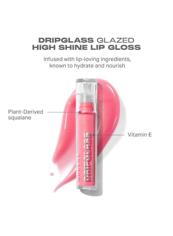 Morphe Dripglass Glazed High Shine Lip Gloss - Glint of Pink - Image 4