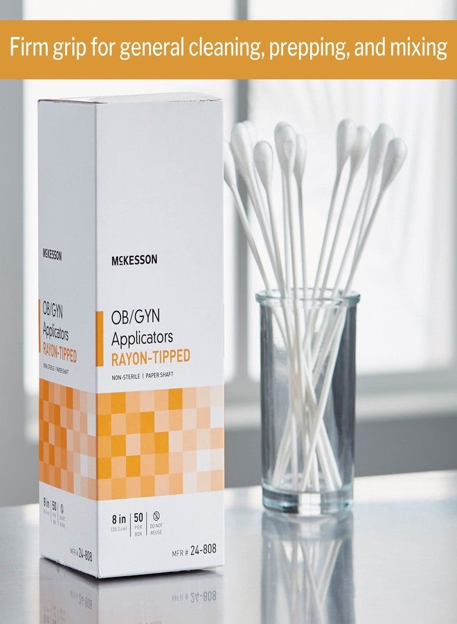 McKesson OB/GYN Applicators Rayon Tipped, Non-Sterile, 8 in, 50 Count, 1 Pack - Image 2