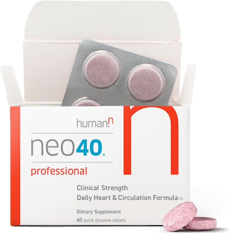humanN هيومان إن نيو40 بروفيشونال دعم يومي لصحة القلب والدورة الدموية مسحوق جذر الشمندر توت الزعرور إل سيترولين 60 قرص قابل للذوبان - Image 1