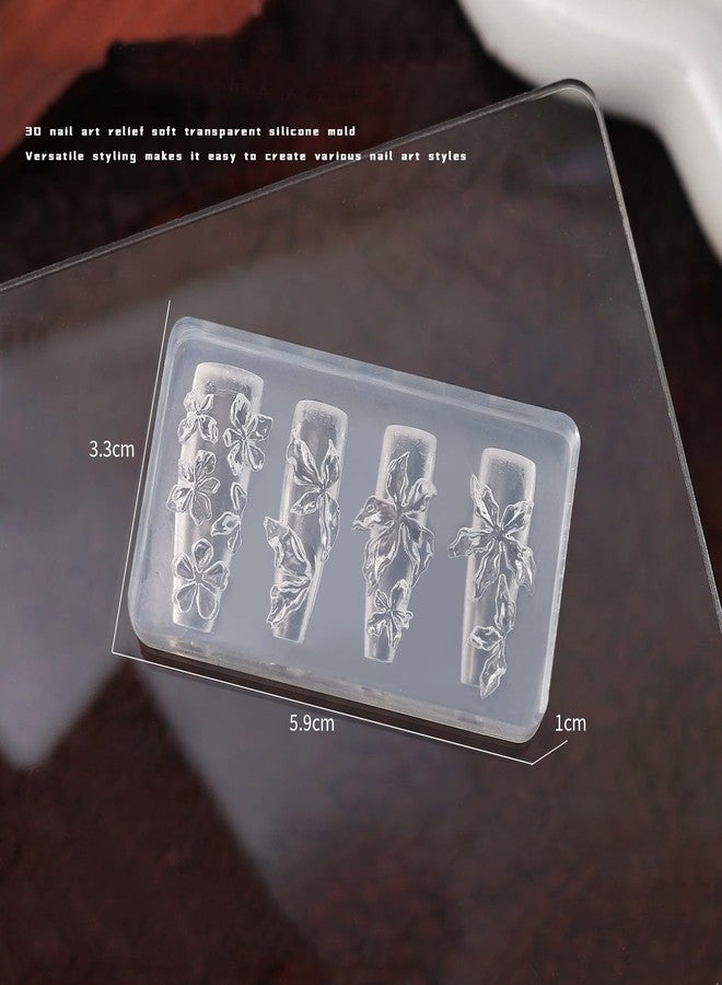 LIFOOST 3D Flower Mold for Nails Hibiscus Nail Design DIY Manicure Template - Image 2