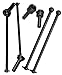 ARRCat 4pcs Front Rear Drive Shaft Upgrades Part for 17 Mojave 6S BLXARRCat Harden Metal 45 CVD Drive Shaft Hopup PartsRC Heavy Duty Driveshaft for 17 Mojave 6S BLX More Power 2022 Black - Image 2