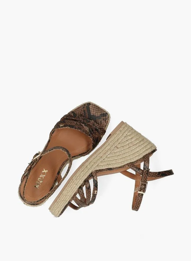 MEXX BROWN Mexx Noemi Pakina Heeled Sandal for Women | Best Price UAE