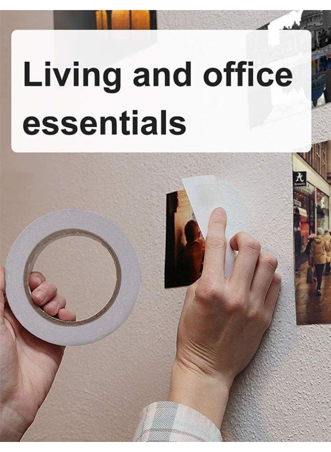 Monda 5-Pack Strong Double Sided Tape, 1.8cm x 10M High Adhesion Cotton Paper Tape for Crafts, Card Making, Office, Packaging & DIY Projects - Image 4