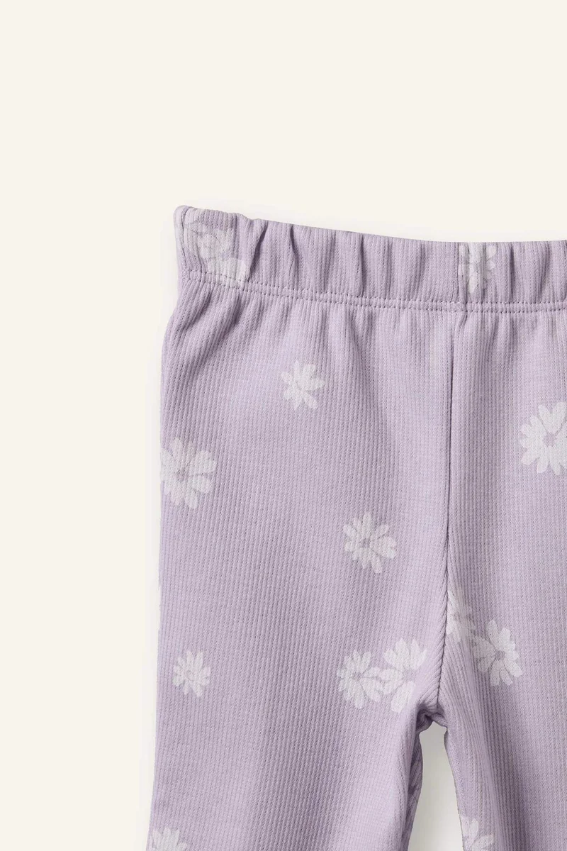 Defacto Baby Girl Flare Floral Leggings