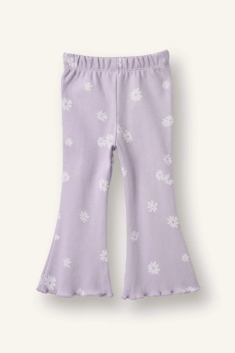 Defacto Baby Girl Flare Floral Leggings