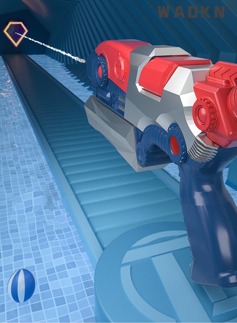 دبليو أيه أو كي أن مجموعة لعبة قاذفة المياه يمكن أن تطلق 8 متر رذاذ الماء والرش في وضع مزدوج ، ومسدس المياه ، ومسدس المياه للأطفال ، ورذاذ المياه المنقع ، الفتيان والفتيات والمراهقين والبالغين لعبة الشاطئ هدية - Image 2