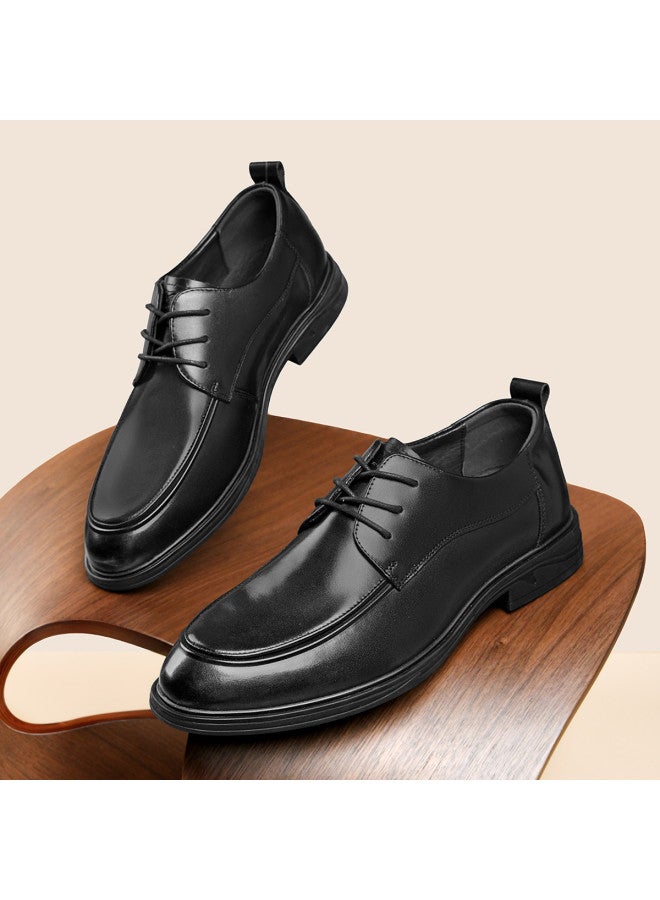 سيبتولفز 【top Grain Leather】 أحذية رجالية رسمية للأعمال British Derby Shoes، أحذية جلدية عادية للمتنقلين، أحذية زفاف - Image 2